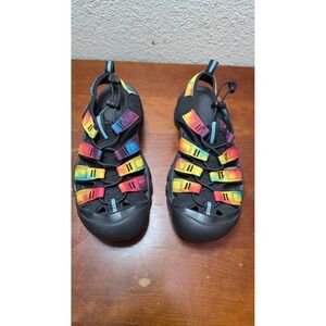 Keen Newport H2 Sandals Womens 6.5 Rainbow Tie Dye Waterproof Hiking 1018822